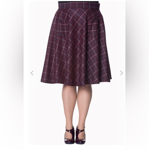 Banned Apparel Plaid Skirt - Picture 1 of 14